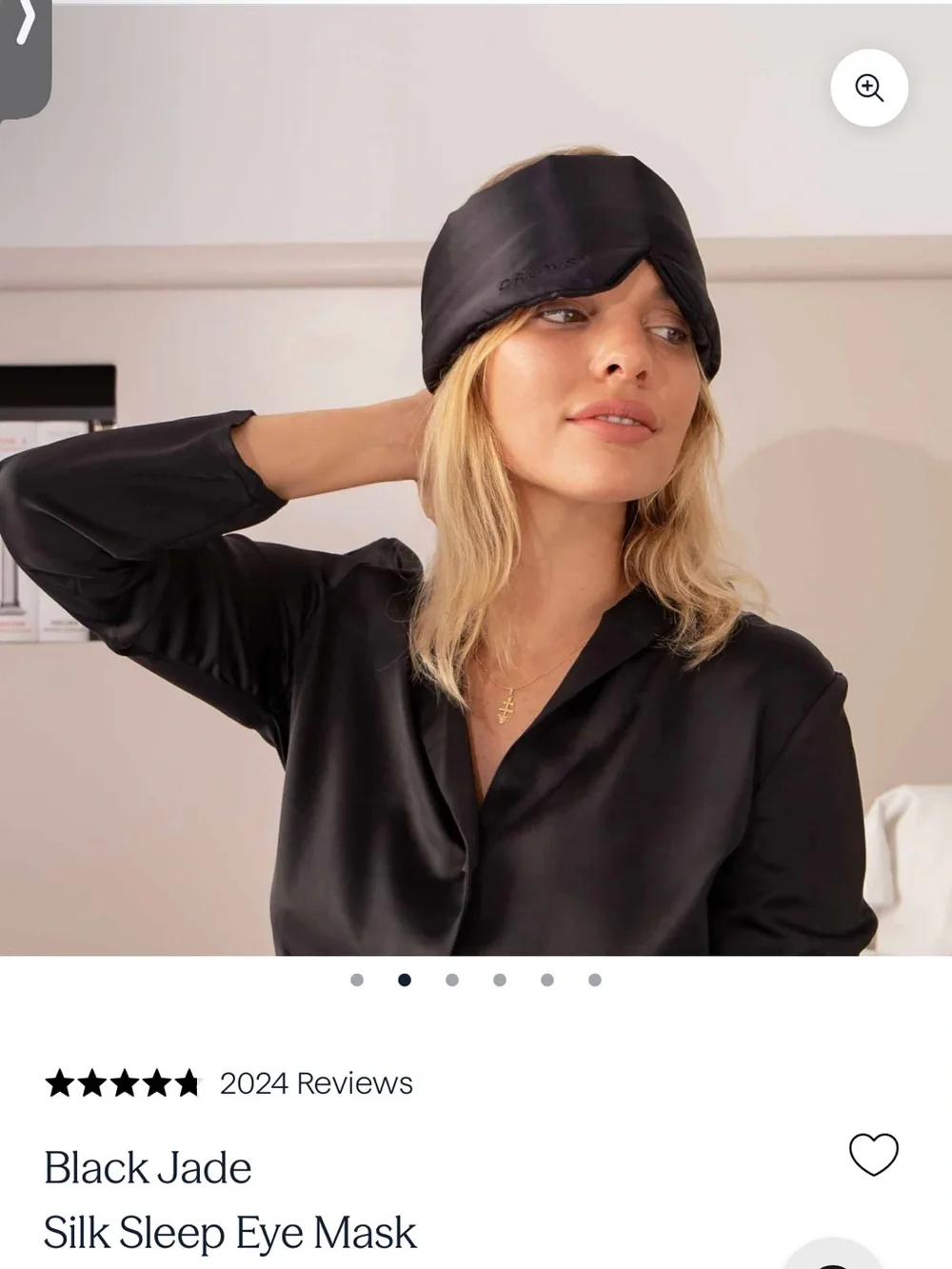 Drowsy Sleep Eye Mask [Black Jade]